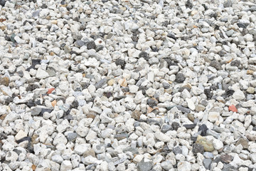 一面の石　瓦礫