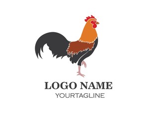 rooster logo vector illustration template