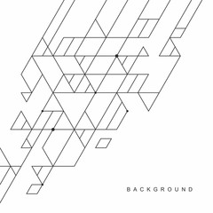 Abstract geometric technological background. Vector creative design.