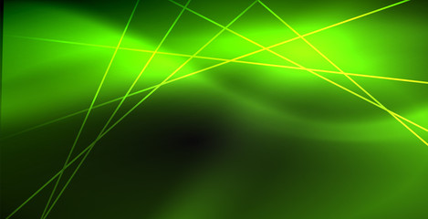 Neon color abstract lines