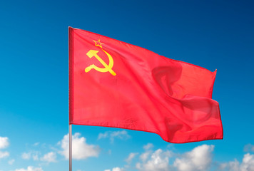The Ussr flag, State Flag of the Union of Soviet Socialist Republics