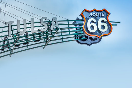 Route 66 sign, Tulsa Oklahoma