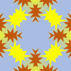 Pattern tile, ornate geometric pattern and abstract colored background