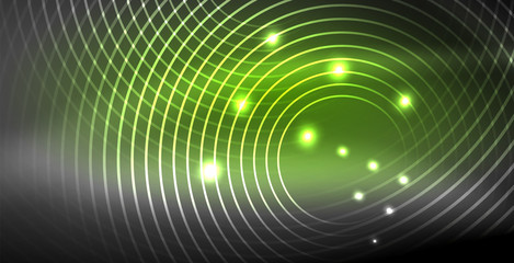 Obraz premium Glowing shiny neon colors with abstract lines, modern background