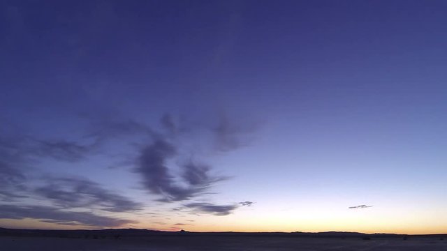 Kazakhstan. Mangistau. Plateau Ustyurt. Time lapse.