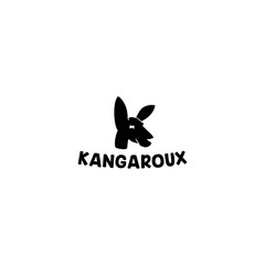 kangaroo head logo design