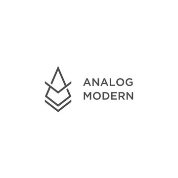 compass analog modern vector logo design