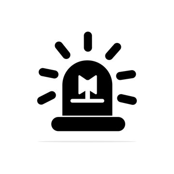 recommend clip art: emergency light icon.Vector concept illustration for design.