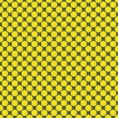 pattern con forme circolari gialle
