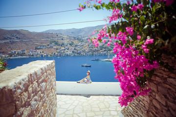  view, adult, architecture, building, caucasian, city, cityscape, coast, coastal, day, daytime, enjoy, europe, female, girl, harbor, holiday, journey, lifestyle, look, meditating, outdoor, peaceful, p