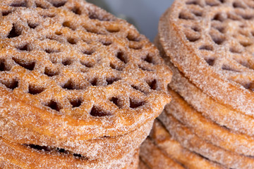Mexican buñuelos at street market