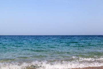 Blue Mediterranean sea