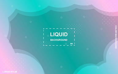 Liquid color background design. Fluid gradient shapes composition. Futuristic design posters. Eps10 vector. - Vector