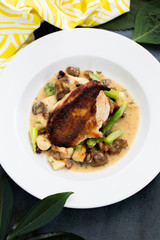 Baked Chicken Over Gnocchi