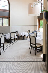 Fine Dining Restaurant with White Table Cloths