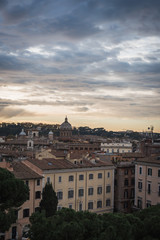 Fototapeta na wymiar Vertical landscape on the city of Rome