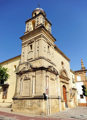 Fototapeta na wymiar Church of Victory (Victoria) in Jerez de la Frontera province of Cadiz Andalusia Spain