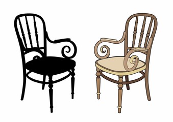 Two armchairs