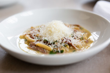 Cavatelli Pasta With Parmesan Cheese