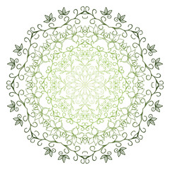 Mandala. Vintage decorative elements. Hand drawn background. Islam, Arabic, Indian, ottoman motifs