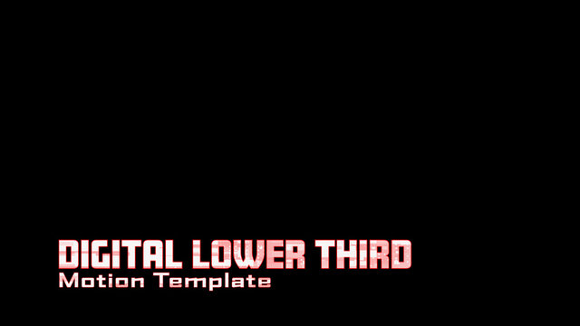 Digital Lower Third
