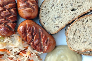 fresh food and bread