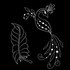 Mehndi flower pattern for Henna drawing and tattoo. Decoration in ethnic oriental, Indian style