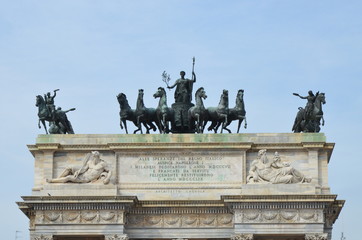 Obraz premium Arch of Peace in Milan