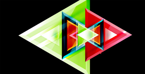 Triangle abstract background