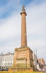 Fototapeta na wymiar Sir Walter Scott Memorial Column George Square Glasgow Scotland