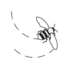 bee insect isolated icon