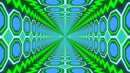 Psychedelic Hippies Trance Ecstasy Tunnel (Looped Anomation)