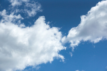 Blue sky and white cloud