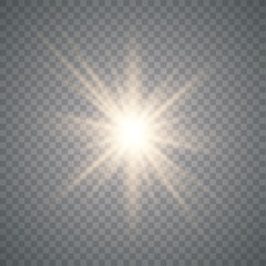 Light gold effect glow.