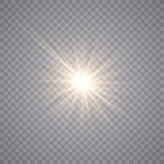 Light gold effect glow.