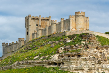 Fototapeta na wymiar Peñafiel Castle, Valladolid Province, Spain