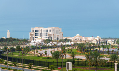 Fototapeta na wymiar Ministry of Presidential Affairs in Abu Dhabi, UAE