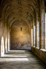 Fototapeta na wymiar Monasterio con hórreo de San Xoan de Poio ,Pontevedra en España