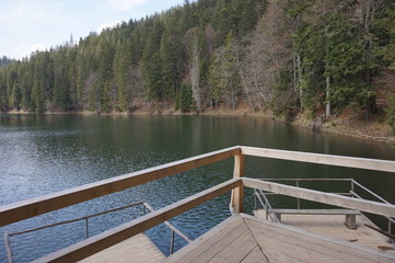 Synevyr is one of the most beautiful lakes in Ukraine. Seem to be magical and enchanted. Carpathian mountains.