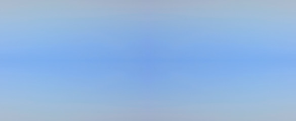  Blue sky background elongated wide banner with small clouds texture. Blank backdrop of pale light bluish color, sky wallpaper with empty copy space