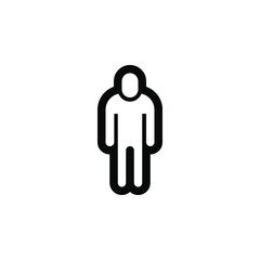 Man vector border icon. This icon use for admin panels, website, interfaces, mobile apps