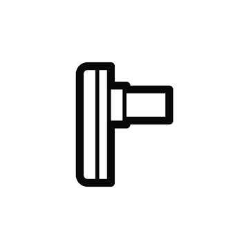 Spirometer vector border icon. This icon use for admin panels, website, interfaces, mobile 