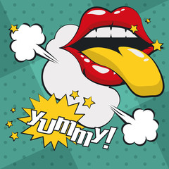 Pop art vibrant retro card background