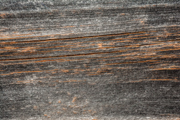 Closeup of old natural wood grunge texture. Dark surface with old natural wooden pattern. Vintage wooden floor.