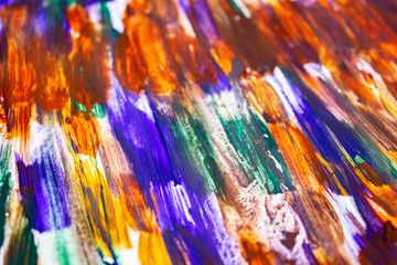 Fototapeta premium Hand drawn watercolor painting. Abstract art background. Color texture. Fragment of a work of art. Spot paint. Brushes paint. art