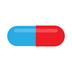 Pill care illness medicine symbol medical tablets pharmacy flat icon