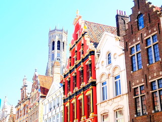 Obraz premium Historic buildings in Brugge Belgium