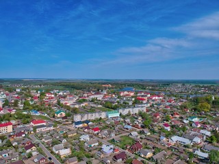 Aerial view of Nesvizh, Minsk Region, Belarus