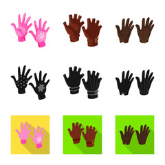 Vector design of silhouette and safety sign. Set of silhouette and comfort vector icon for stock.
