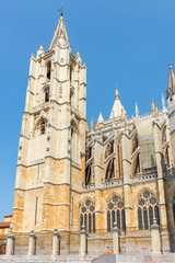 Gothic cathedral of Leon, Spain